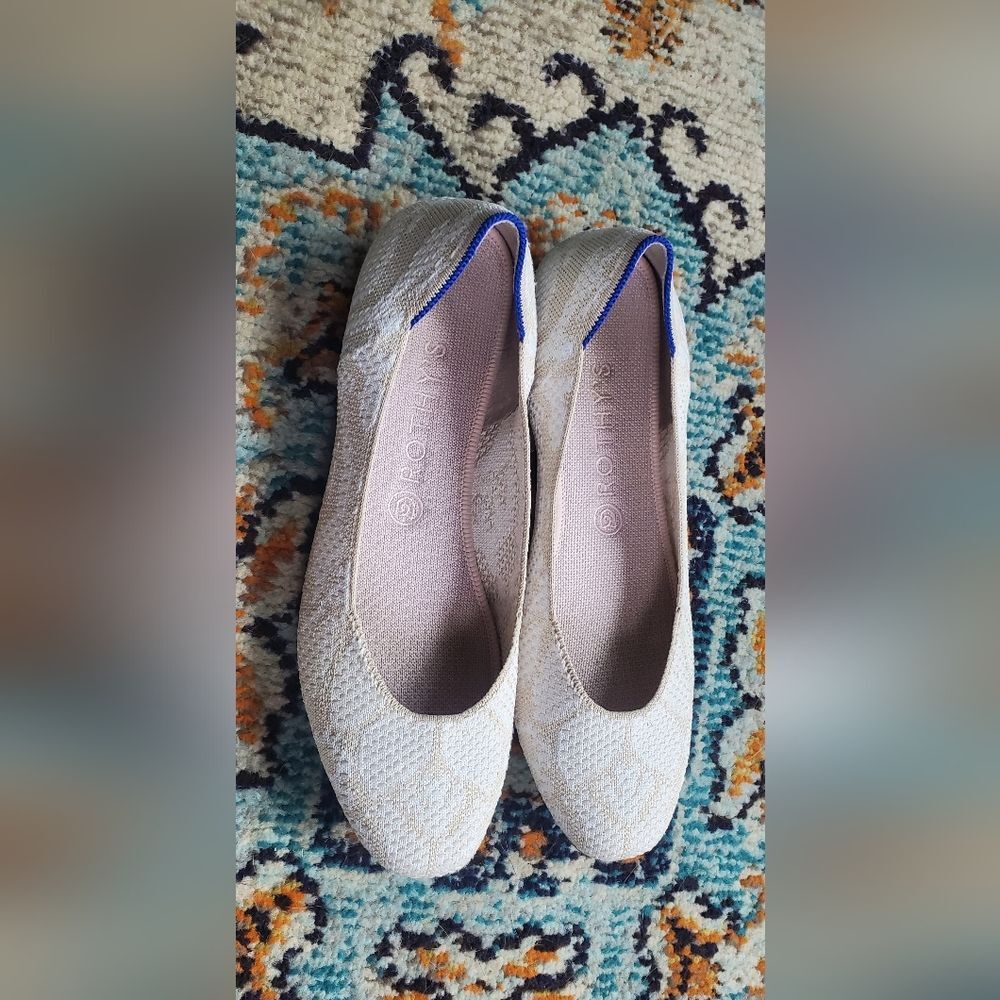 Rothy's Square Toe Lily Knit Flats Size W 10.5 - Picture 3 of 9